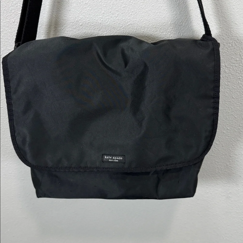 Kate Spade Classic Black‎ nylon Messenger Bag